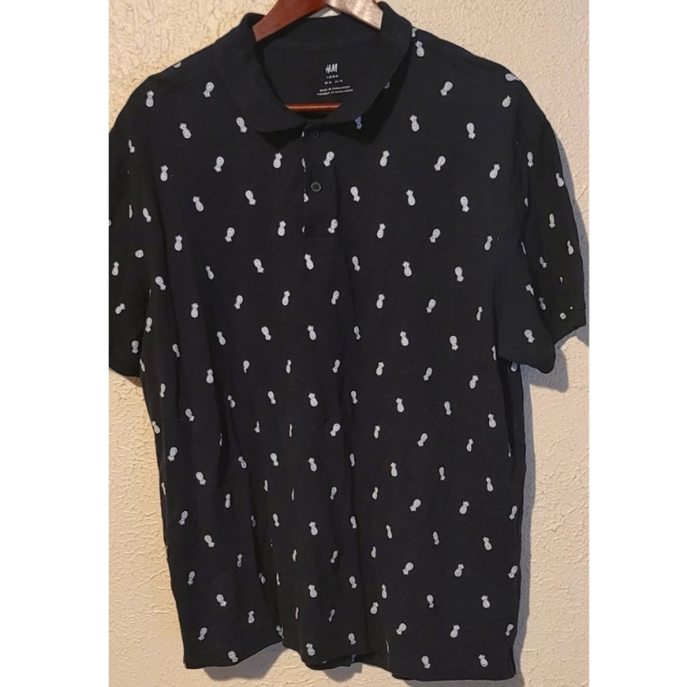 Pineapple print Polo shirt